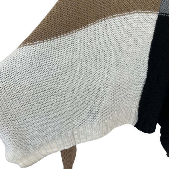 NWT Wooden Ships by Paola Buendia Oversized Boxy Soft Knit Colorblock Sweater - Picture 7 of 16